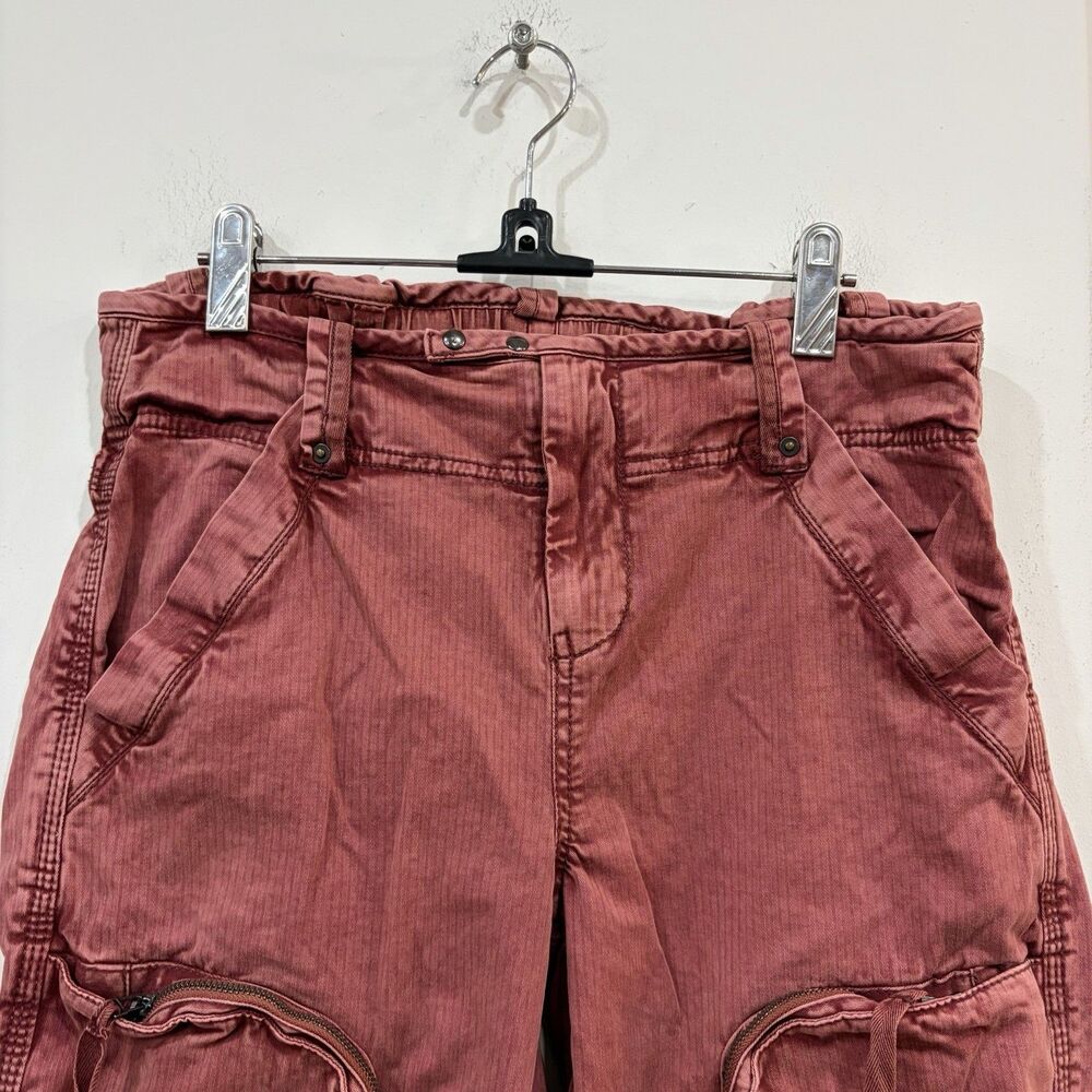 Free People We The Free Red Marx Cargo Pants Utility Size XS - Picture 2 of 10